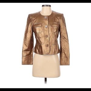 Talbots Genuine Leather Jacket size 12W